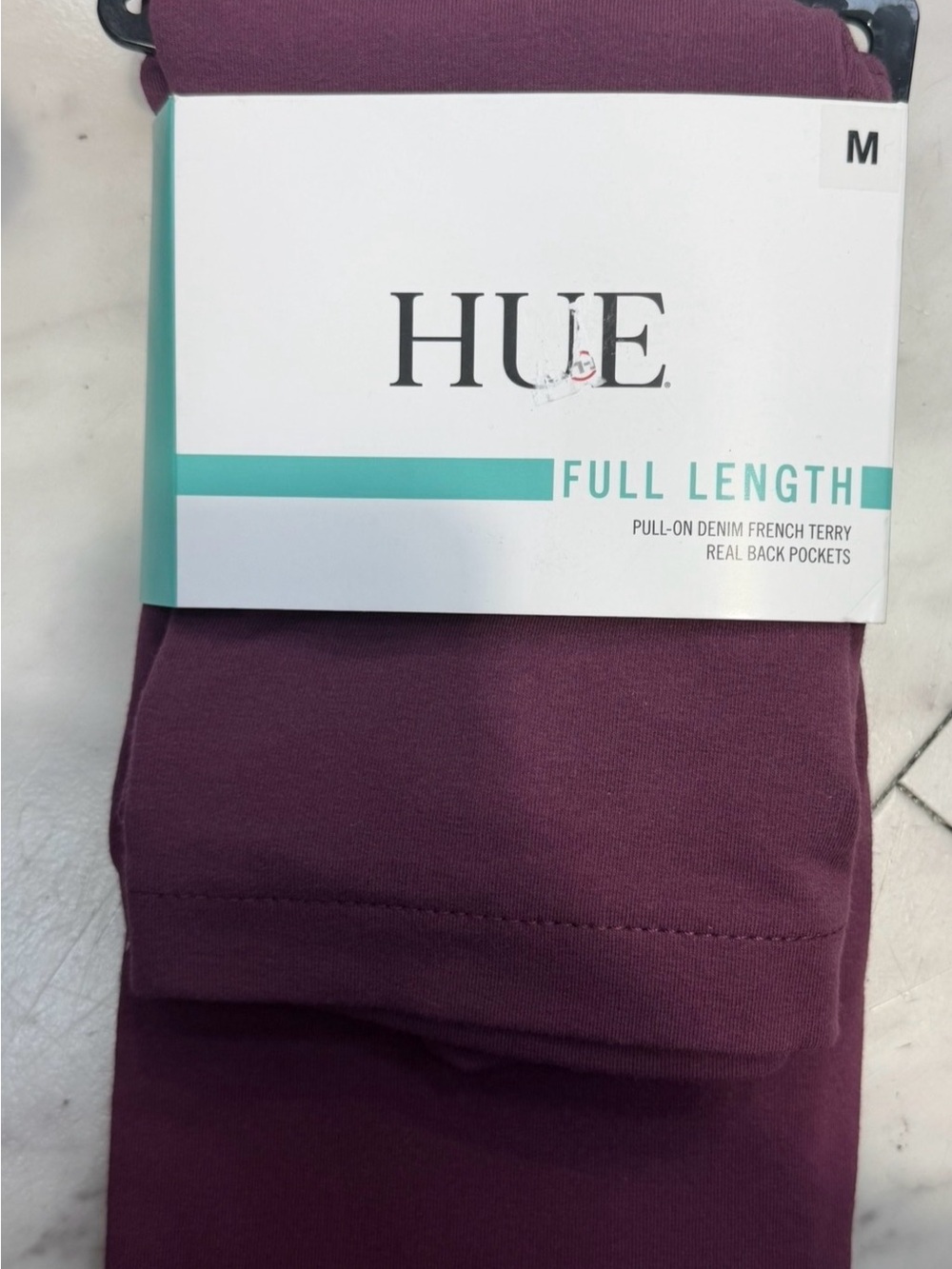 HUE Women Full-Length Leggings in Plum